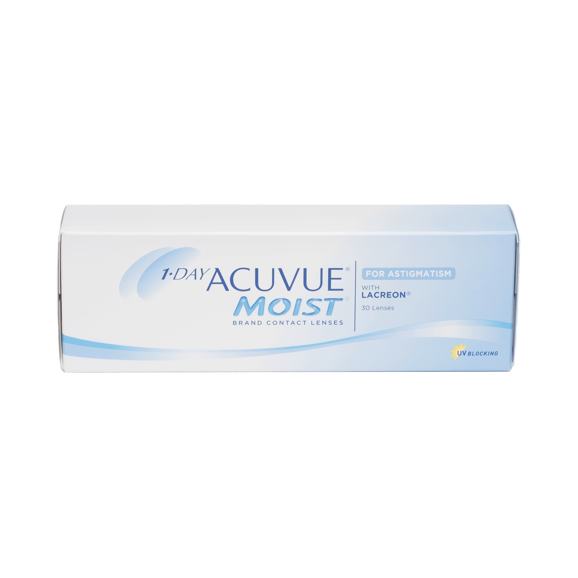 1-Day Acuvue Moist for Astigmatism Contact Lenses - 30 Pack box